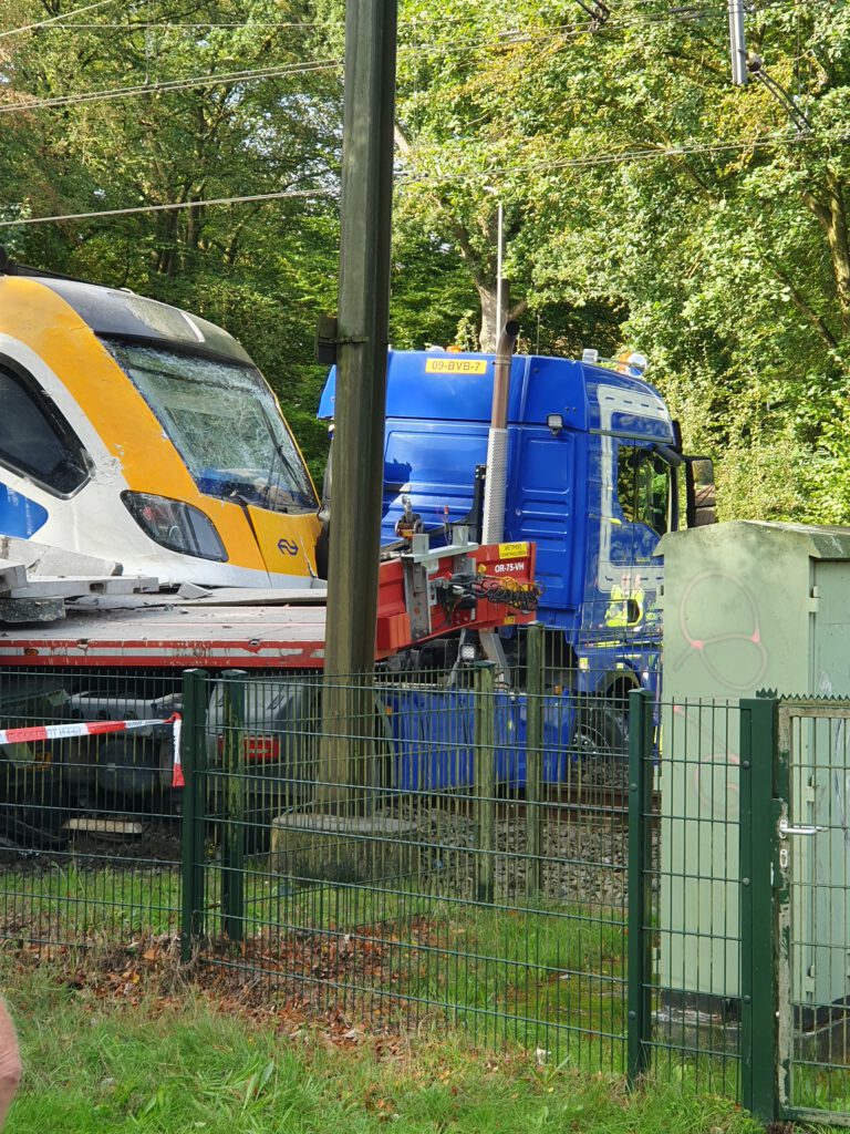 trein ongeval met vrachtwagen